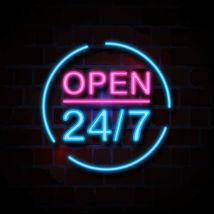 Open 24/7